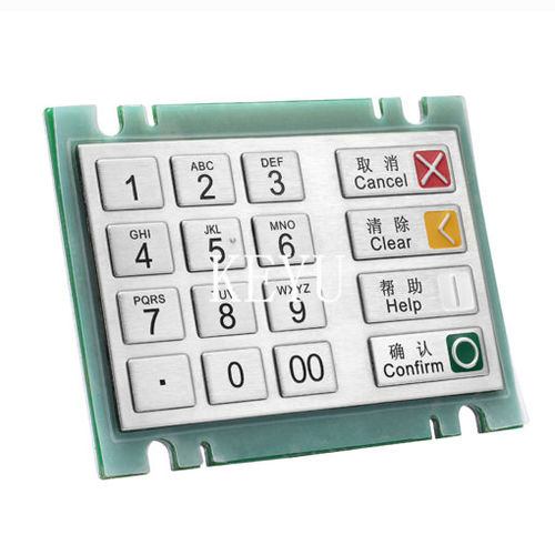Tastiera numerica 16 tasti - KY3689 - Shenzhen KEYU Co., Ltd  - ad incastro / in acciaio inossidabile spazzolato / RS-232