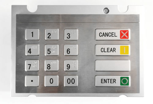 Tastiera numerica 16 tasti - KY3688L - Shenzhen KEYU Co., Ltd  - ad incastro / in acciaio inossidabile / RS-232