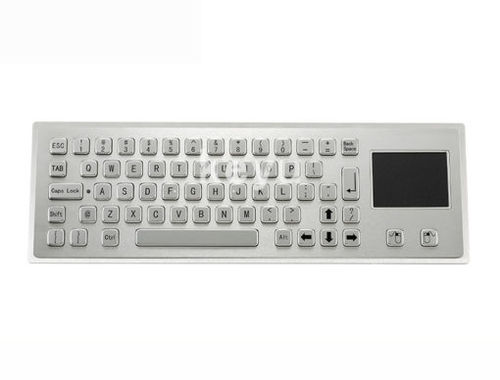 Tastiera in acciaio inossidabile - KY-PC-LT - Shenzhen KEYU Co., Ltd  - ad incastro / a tasti meccanici / con mouse integrato a due tasti