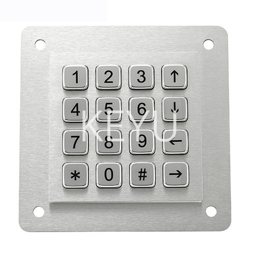 Tastiera numerica da esterno - KY-MJ01A - Shenzhen KEYU Co., Ltd  - 16 tasti / ad incastro / RS-232