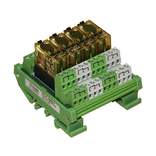 Modulo relè DC - NM-2NRJ 4C - SHANGHAI ANSON ELECTRIC TECHNOLOGY CO.,LTD - AC / per montaggio su guida DIN