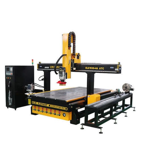 Contornatrice CNC - ELECNC-1530 - Jinan Blue Elephant CNC Machinery Co.,Ltd - 3 assi / 4 assi / con un mandrino