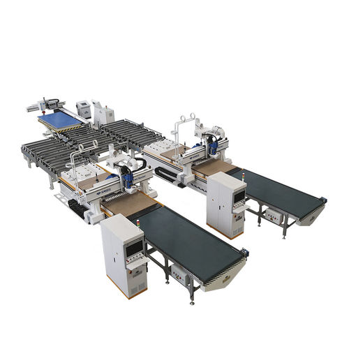 Linea di produzione per pannelli - ELECNC - Jinan Blue Elephant CNC Machinery Co.,Ltd - per legno / automatica / in continuo