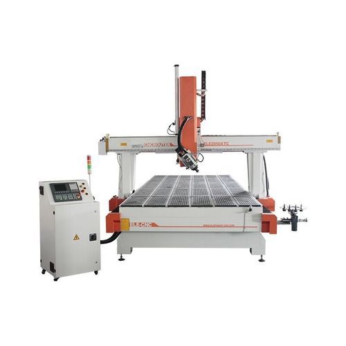 Contornatrice CNC - ELECNC2050ATC-4 - Jinan Blue Elephant CNC Machinery Co.,Ltd - 4 assi / con un mandrino / in materia plastica