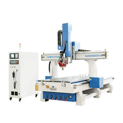 Contornatrice automatica - ELECNC1325ATC-4A - Jinan Blue Elephant CNC Machinery Co.,Ltd - 4 assi / con un mandrino / per legno