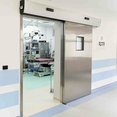 Porta scorrevole - iCat® - Rsa kapi LTD - per interno / per applicazioni igieniche