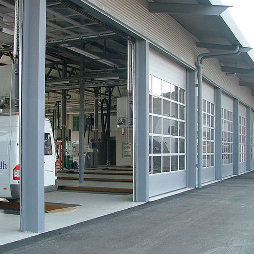 Porta sezionale - iCat® - Rsa kapi LTD - in metallo / in alluminio / da esterno