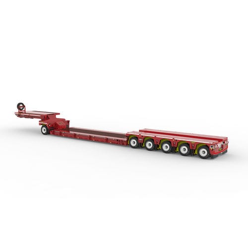Rimorchio extra ribassato - Broshuis BV - per attrezzatura industriale / a 6 assi / trainato
