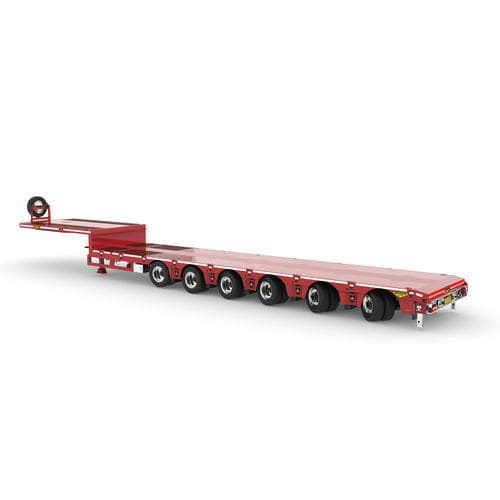 Semirimorchio gooseneck - Broshuis BV - con sospensione pneumatica / a 6 assi / trainato