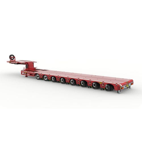 Semirimorchio gooseneck - Broshuis BV - a 8 assi / trainato / per carichi eccezionali