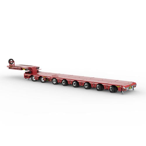 Semirimorchio a 8 assi - Broshuis BV - trainato / allungabile / largo