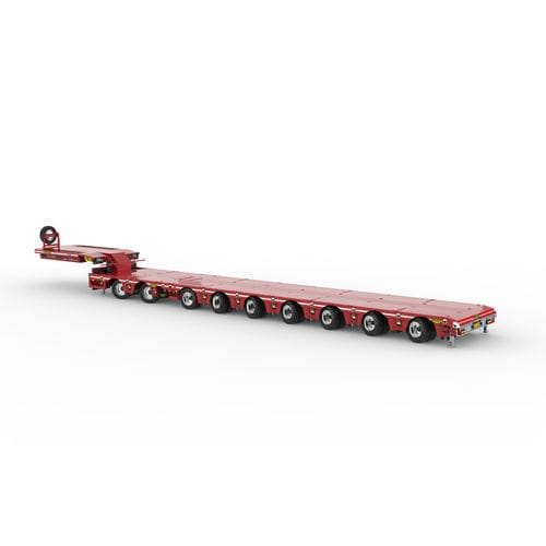 Semirimorchio più di 6 assi - Broshuis BV - trainato / per movimentazione di carichi pesanti