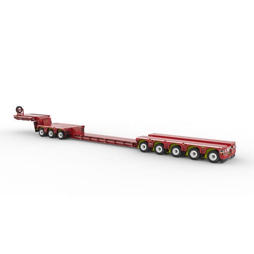 Rimorchio da cantiere - Broshuis BV - a 8 assi / trainato / per applicazioni fuori strada