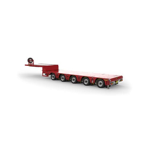 Semirimorchio gooseneck - Broshuis BV - a 5 assi / trainato / allungabile