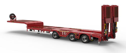 Semirimorchio porta-attrezzi - Broshuis BV - autotracciante / per macchine / da cantiere