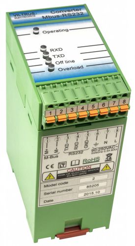Convertitore RS-232 - JSC Viltrus - M-Bus / su guida DIN