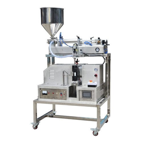 Riempitrice-opercolatrice semiautomatico - DTG- SU-1 - Shandong Dongtai Machinery Manufacturing Co., Ltd. - per tubi / per prodotti pastosi / per l'industria agroalimentare