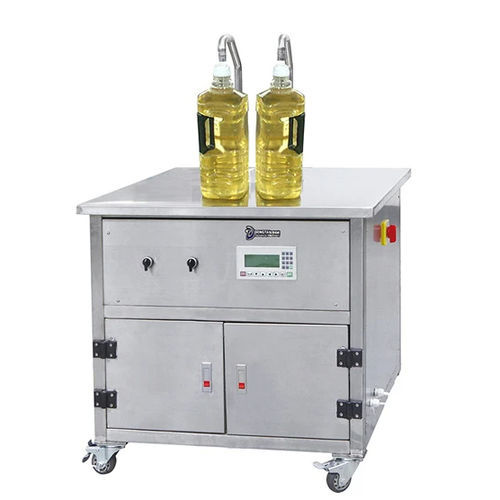 Riempitrice per olio - BSB-E - Shandong Dongtai Machinery Manufacturing Co., Ltd. - a pedale / per bottiglie in plastica / per liquidi viscosi