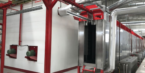 Linea di lavaggio a spruzzo - İSTANBUL ELECTROSTATICS - in acciaio inossidabile