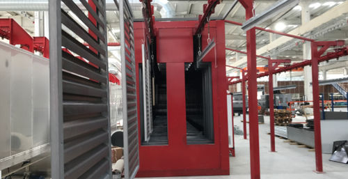 Forno a nastro trasportatore - U TYPE - İSTANBUL ELECTROSTATICS - di cottura / per trattamento termico / elettrico