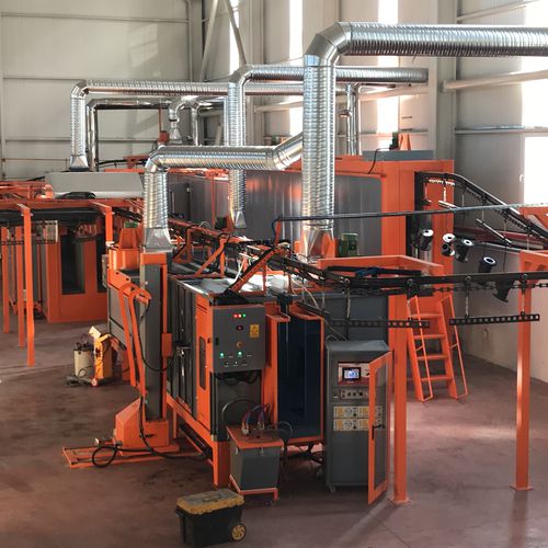 Linea di verniciatura a polvere automatica - powder coating line - İSTANBUL ELECTROSTATICS - manuale