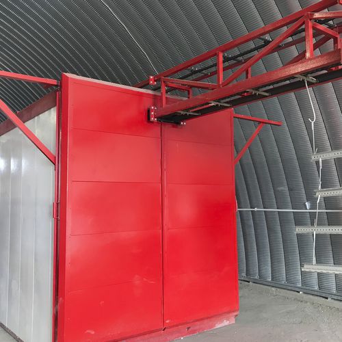 Forno a nastro trasportatore - OVEN WITH OVERHEAD CONVEYOR LINE - İSTANBUL ELECTROSTATICS - di verniciatura a polvere