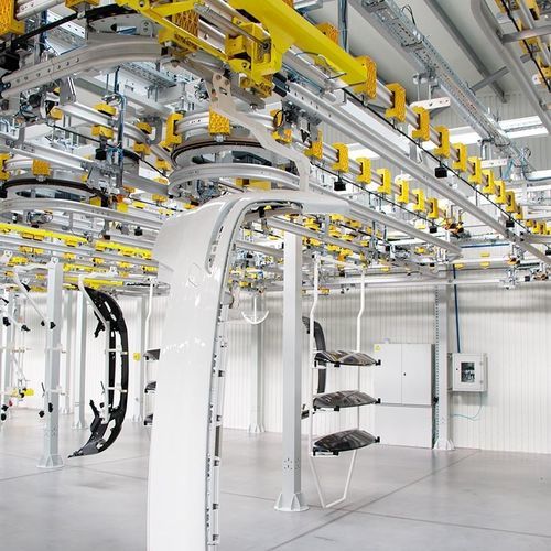 Sistema di trasporto aereo - ShopStocker - PIBRA - Industrial Solutions - per linea di montaggio / di trasporto / industriale