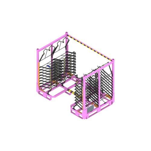 Accatastatore per movimentazione - PIBRA - Industrial Solutions - di trasporto / di lastre / di container