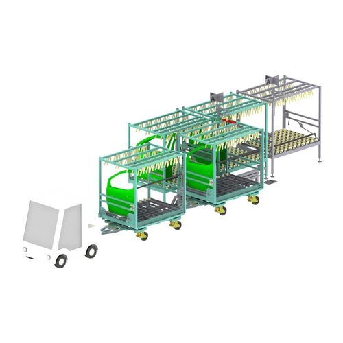 Sistema di carico e scarico per porta - PIBRA - Industrial Solutions - di lastre / per assali / manuale