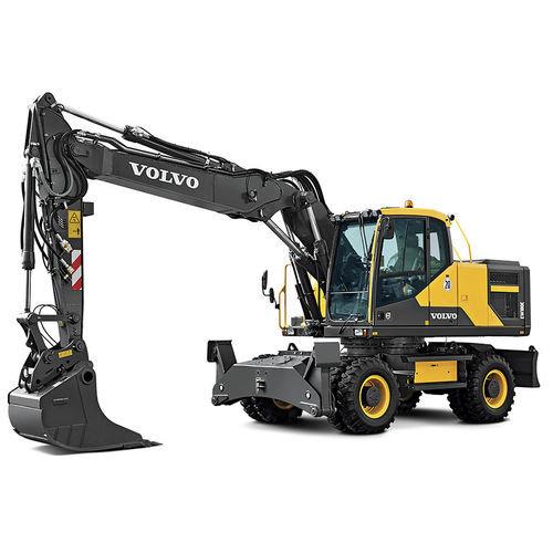 Escavatore intermedio - EW180E - Volvo Construction Equipment - su ruote / diesel / per cantiere di costruzione