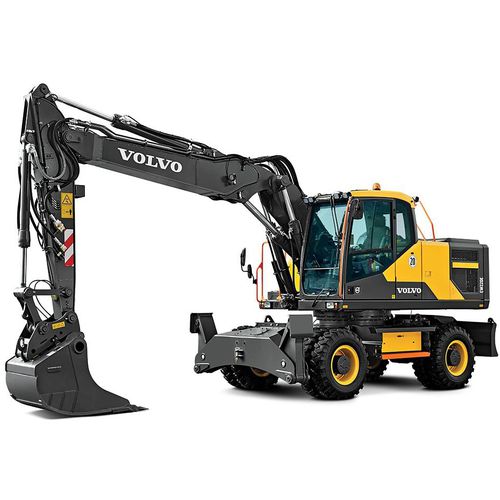 Escavatore intermedio - EW220E - Volvo Construction Equipment - su ruote / diesel / per cantiere di costruzione