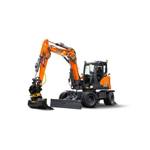 Escavatore intermedio - DX100W-7 - DAEWOO Construction Equipment Division - gommato / diesel