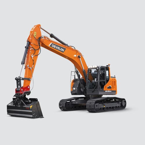 Escavatore intermedio - DX235LCR-7 - DAEWOO Construction Equipment Division - cingolato / diesel / per cantiere di costruzione