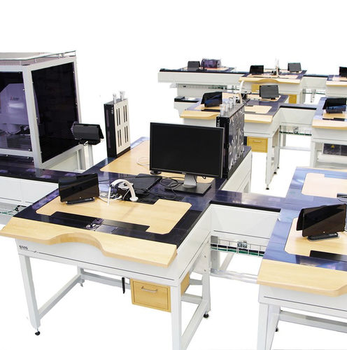 Linea di assemblaggio manuale - SMS line 100mm  - CLA Clinical Laboratory Automation SA - automatica / di controllo / per movimentazione