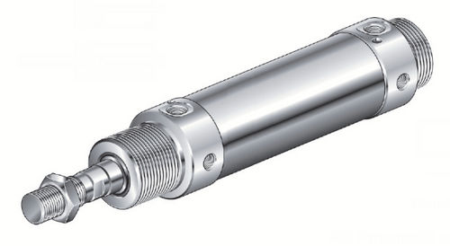 Cilindro pneumatico - ACMT series - VESTA - a doppio effetto / con ammortizzatore regolabile