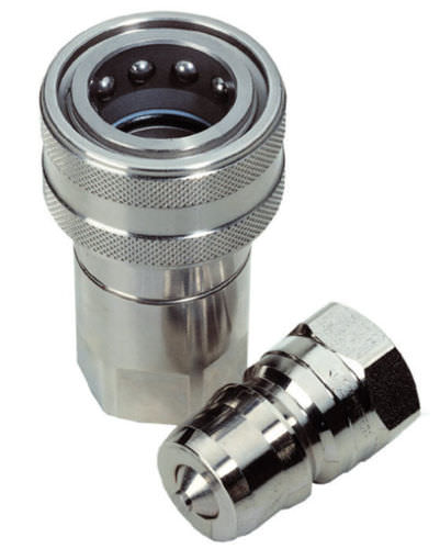 Raccordo pneumatico - HNV series - FASTER S.p.A. - rapido / in acciaio inossidabile / a valvola