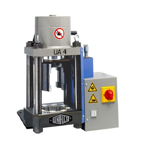 Pressa crimpatrice per tubi flessibili - UA 4 - Uniflex-Hydraulik GmbH - semiautomatica / elettroidraulica / compatta