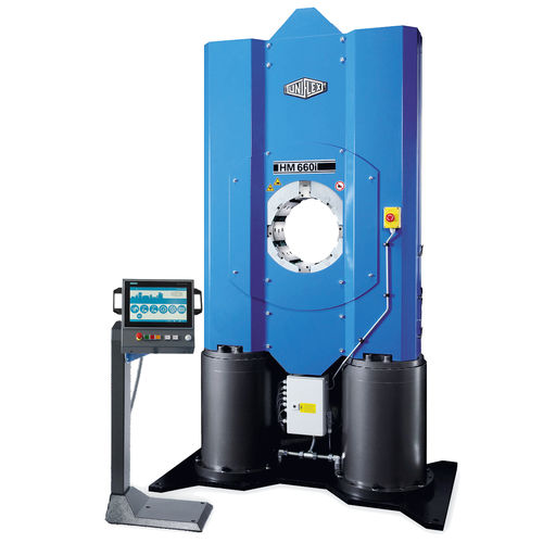 Pressa crimpatrice di cavi - HM 660 PFC - Uniflex-Hydraulik GmbH - per isolatore in materiali compositi / automatica / elettroidraulica
