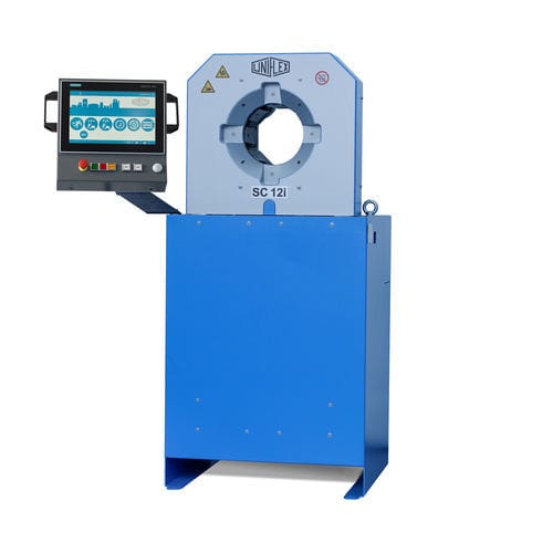 Pressa crimpatrice per tubi flessibili - SC 12 - Uniflex-Hydraulik GmbH - per raccordi a gomito / automatica / elettroidraulica