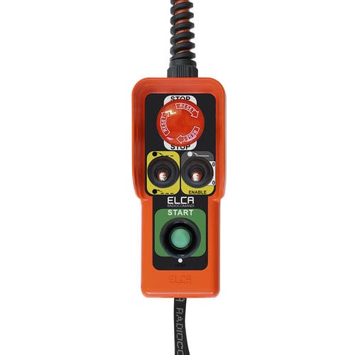 Telecomando con cavo - TEL-VAI - ELCA RADIOCONTROLS - a pulsanti / con interruttore leva / per gru da cantiere