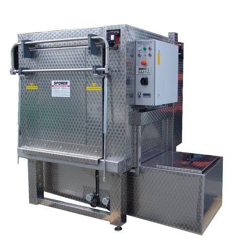 Macchina di lavaggio a carico frontale - 800 x 1200 mm | FL 8/12 series - SPORER PCS - a solvente / ad acqua / a spruzzo