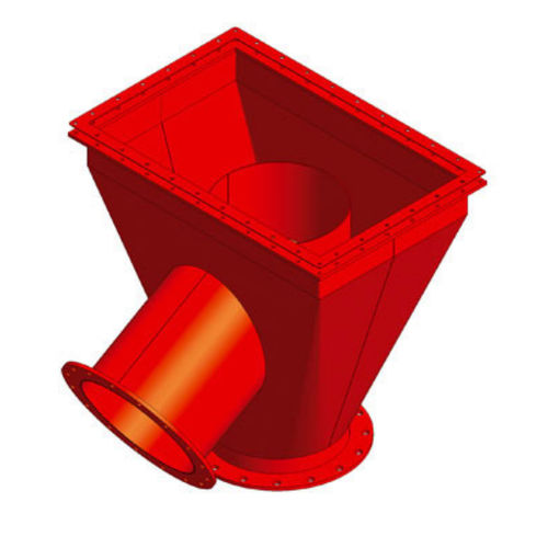 Valvola deviatrice ad uso polivalente - ESD02 - Coral - flangia quadrata