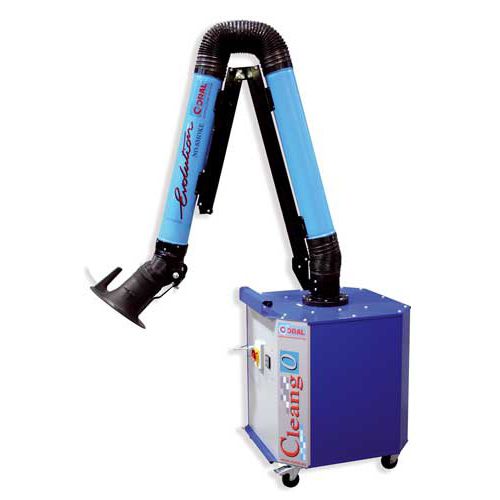 Aspiratore di fumo mobile - CLEAN GO - Coral - a cartuccia / con braccio aspirante