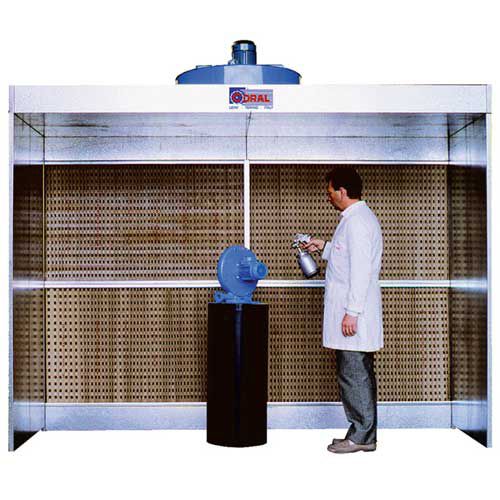 Cabina di verniciatura aperta - EURODRY CA - Coral - per pezzi di ricambio / con filtro secco / con filtro a carbone attivo