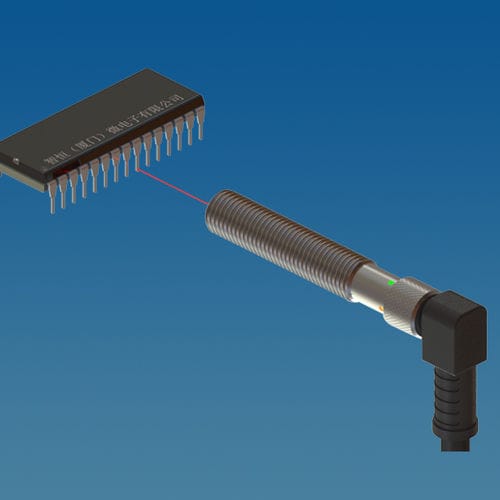Sensore fotoelettrico laser - M8 - Intellisense Microelectronics - a riflessione diretta / cilindrico / LED