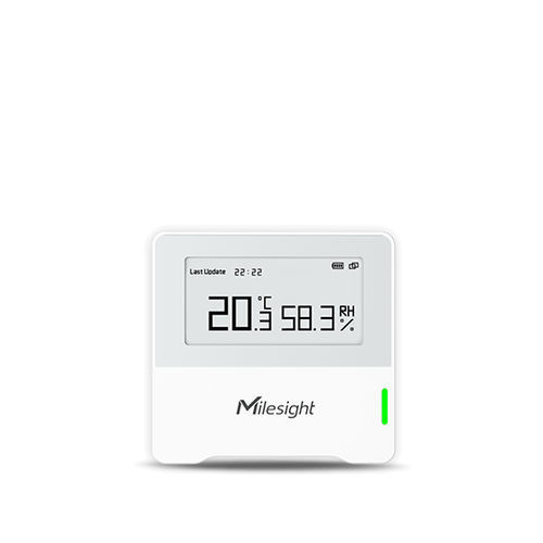 Sensore di temperatura e di umidità relativa - AM102 - Milesight IoT - con montaggio a parete / da incasso / LoRaWAN