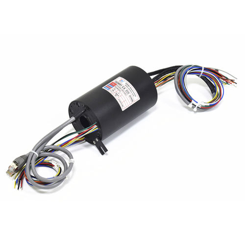 Collettore rotante via Ethernet - ECN025-15P2-02EG - CENO Electronics technology Co., Ltd - ad albero cavo / industriale / in metallo