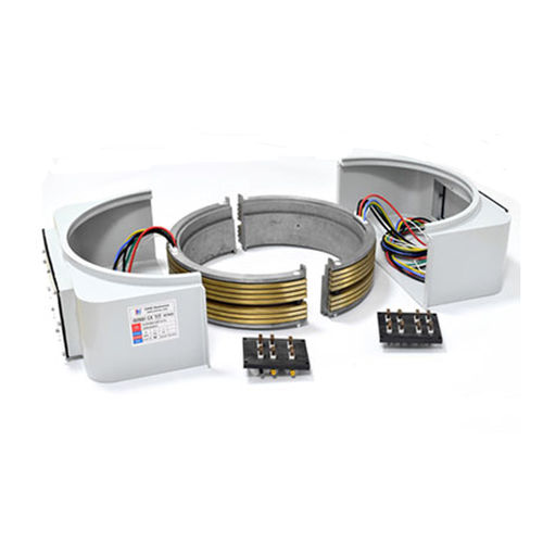 Collettore rotante di trasmissione di potenza e di segnali - SCN360-05P-01S - CENO Electronics technology Co., Ltd - in 2 parti / con foro passante / su misura
