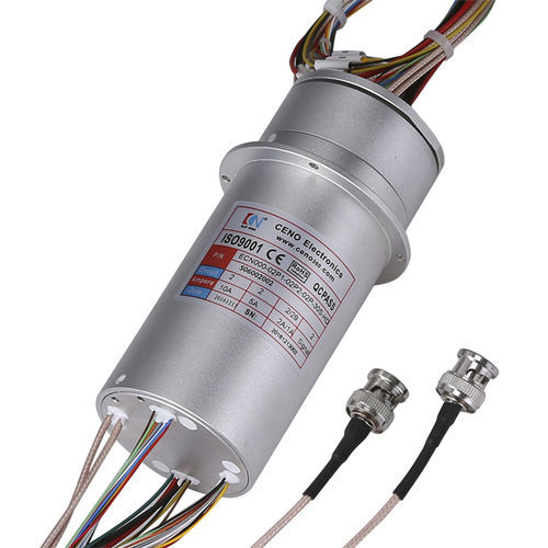 Collettore rotante elettrico - ECN000-02P1-02P2-02P-30S-HD - CENO Electronics technology Co., Ltd - HD-SDI / HDMI / ad albero pieno