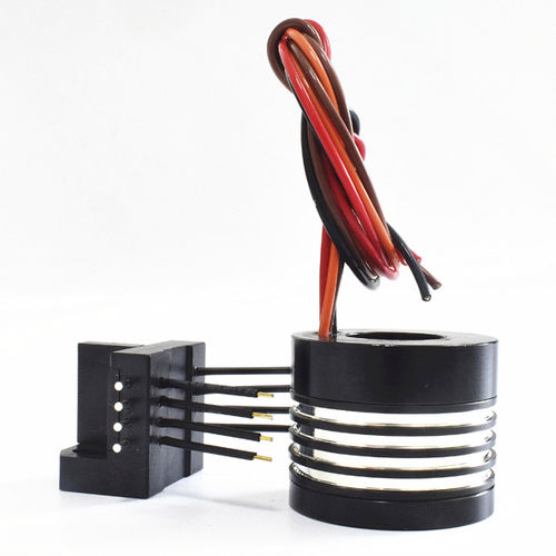 Collettore rotante in 2 parti - SCN012-04P - CENO Electronics technology Co., Ltd - industriale / compatto / a spazzola multitrefolo